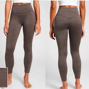 Athleta Elation Space Dye 7/8 Tights - BROWN
